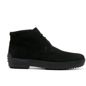Men's Tod's Black Suede / Fur Mid Boots Size 13 "(replacement box)"